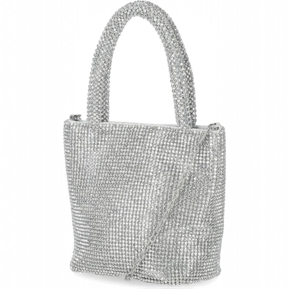Jessica McClintock Crystal Embellished Chase Top Handle Mini Tote Bag